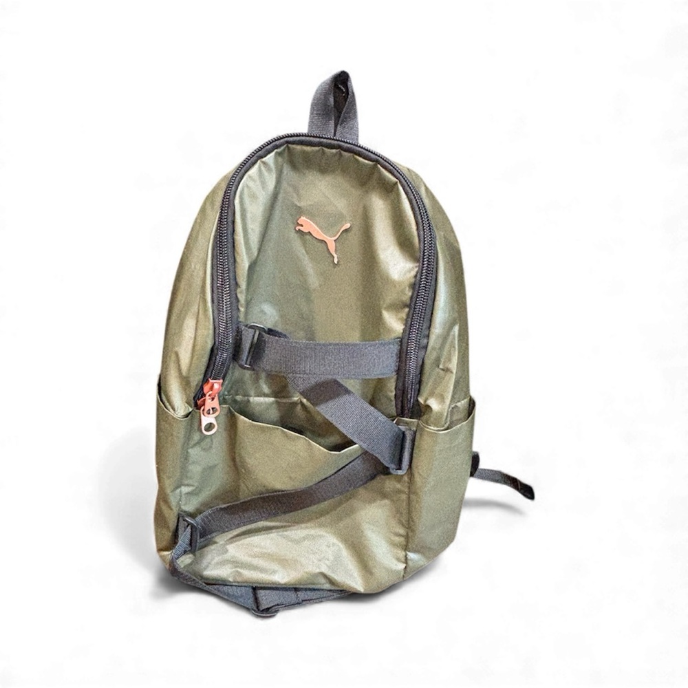 Puma Olive Backpack with Black Details